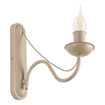 Wandleuchte ANTON 1xE14/60W/230V beige