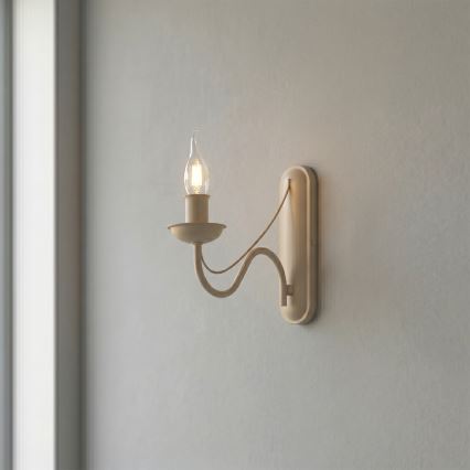 Wandleuchte ANTON 1xE14/60W/230V beige