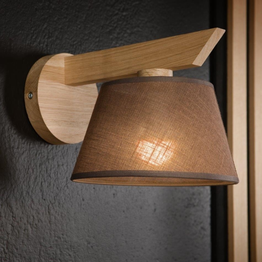 Wandleuchte ANTONIO 1xE14/40W/230V Eiche