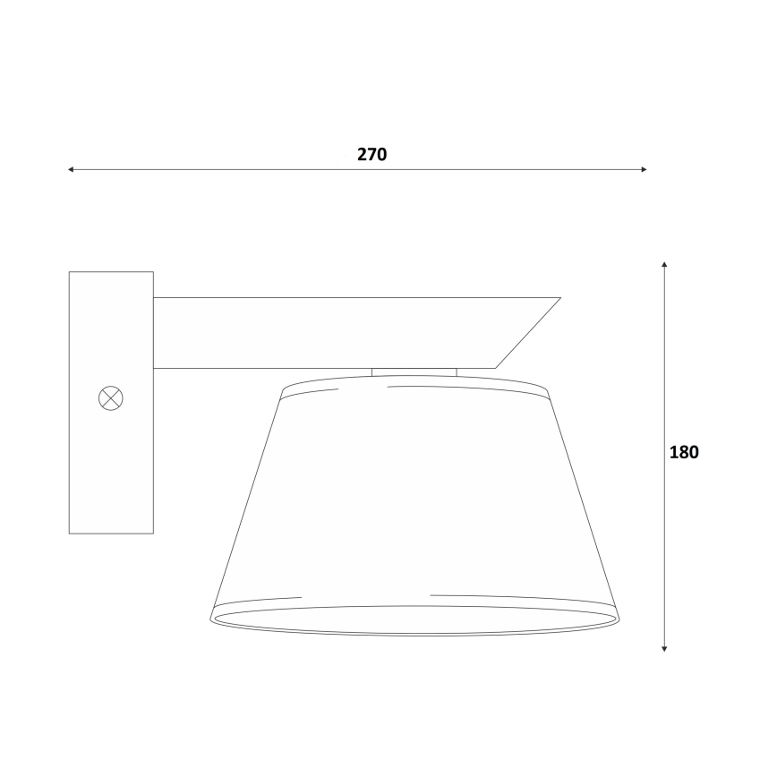 Wandleuchte ANTONIO 1xE14/40W/230V Buche
