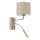 Wandleuchte ARDEN 1xE27/15W/230V + 1xG9/8W beige