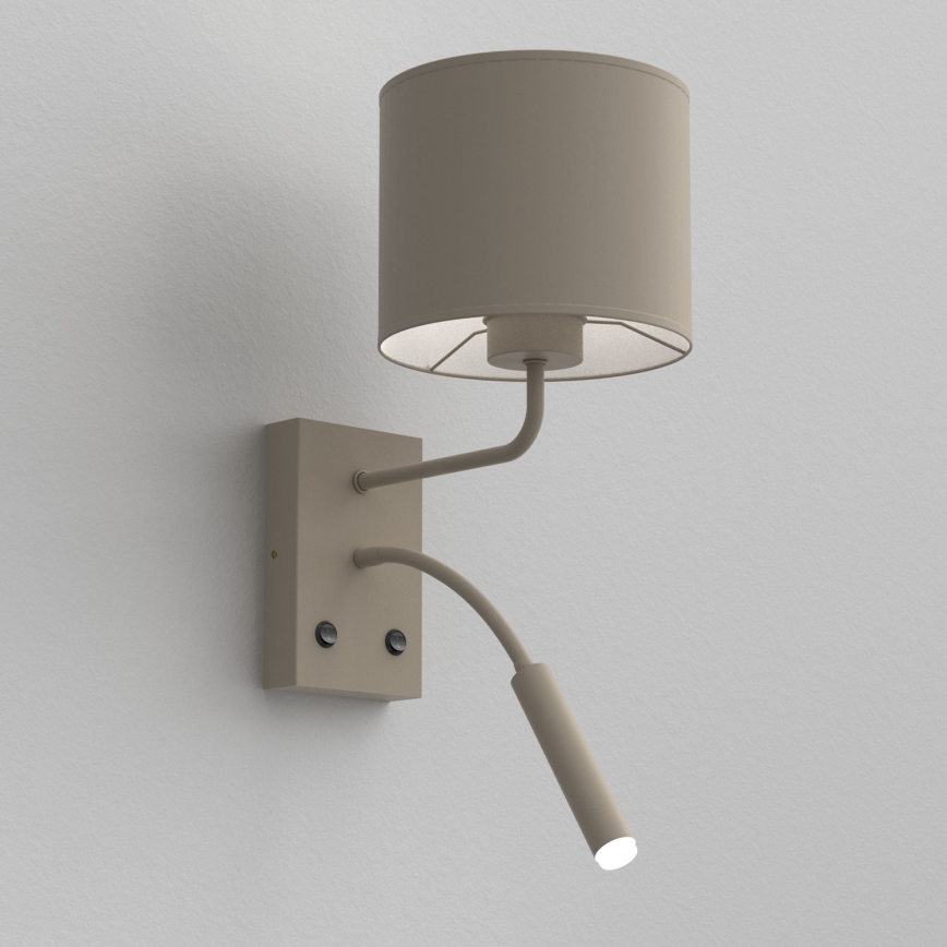 Wandleuchte ARDEN 1xE27/15W/230V + 1xG9/8W beige