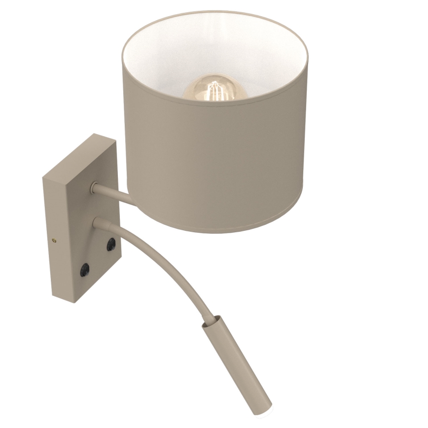 Wandleuchte ARDEN 1xE27/15W/230V + 1xG9/8W beige