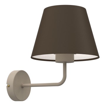 Wandleuchte ARDEN 1xE27/15W/230V beige/braun