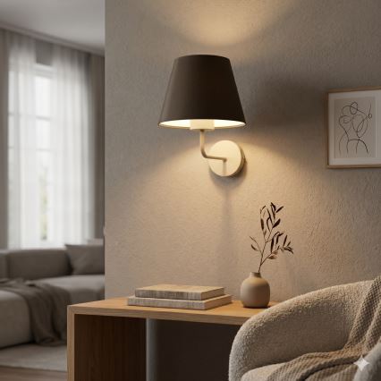 Wandleuchte ARDEN 1xE27/15W/230V beige/braun