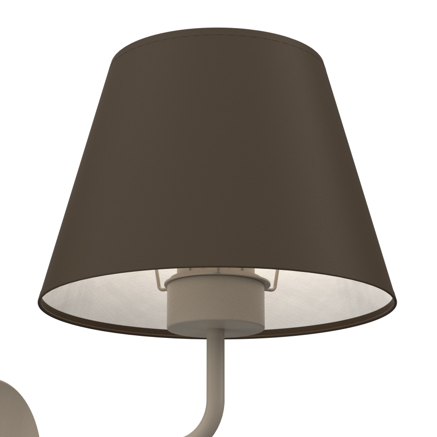 Wandleuchte ARDEN 1xE27/15W/230V beige/braun