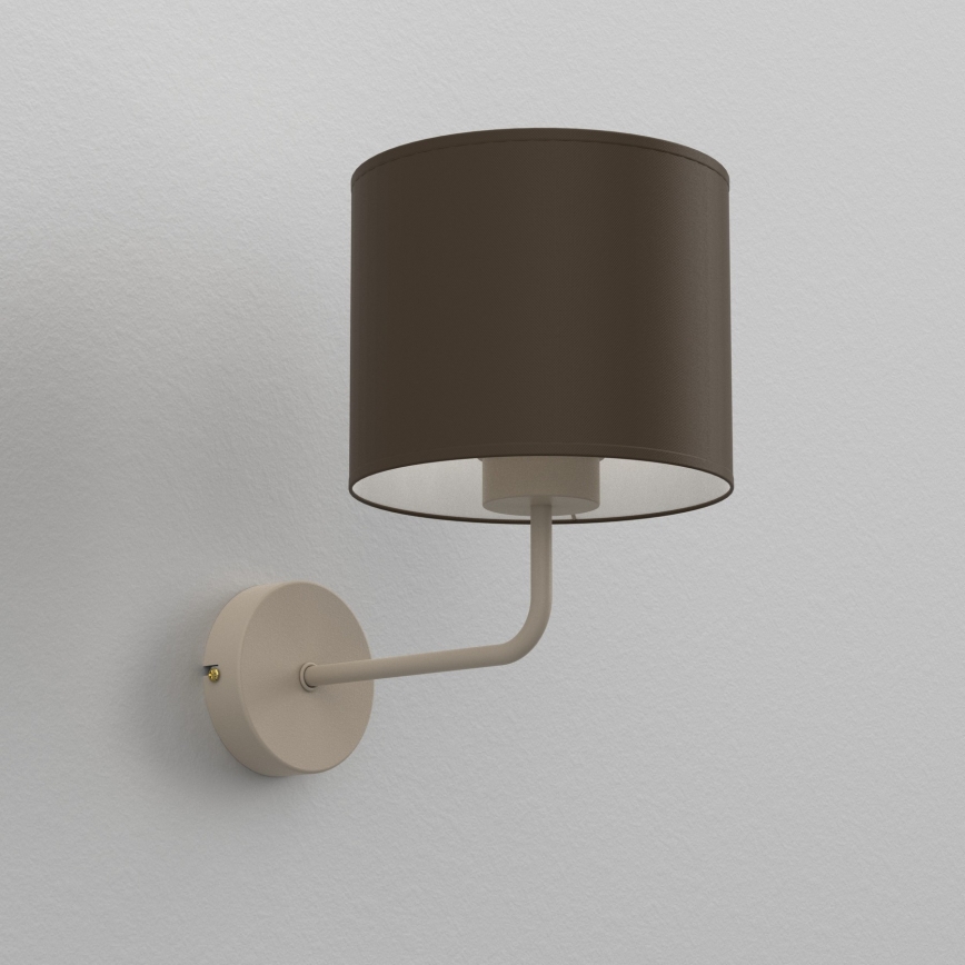 Wandleuchte ARDEN 1xE27/15W/230V beige/braun