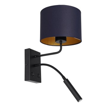 Wandleuchte ARDEN 1xE27/60W+1xG9/8W/230V blau