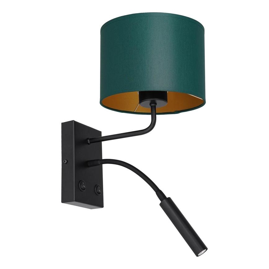 Wandleuchte ARDEN 1xE27/60W+1xG9/8W/230V grün/golden