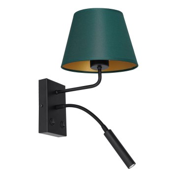 Wandleuchte ARDEN 1xE27/60W+1xG9/8W/230V grün/golden