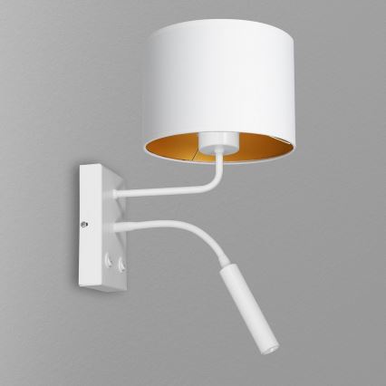 Wandleuchte ARDEN 1xE27/60W+1xG9/8W/230V weiß/golden