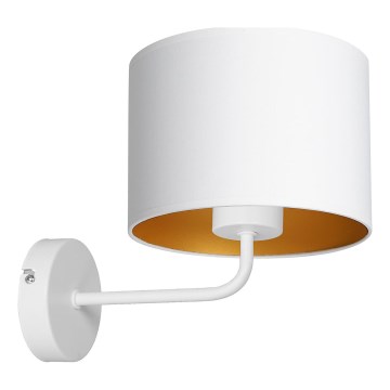 Wandleuchte ARDEN 1xE27/60W/230V weiß/goldfarben
