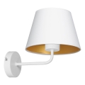 Wandleuchte ARDEN 1xE27/60W/230V weiß/goldfarben