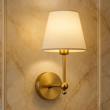 Wandleuchte ASPARAGUS 1xE27/40W/230V gold/creme