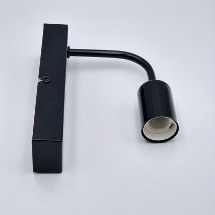 Wandleuchte ASTRID 1xE27/60W/230V glänzend schwarz