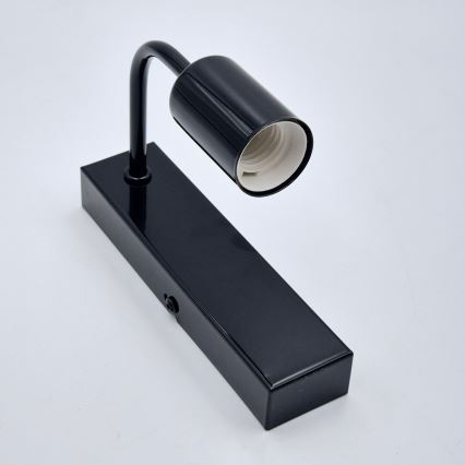 Wandleuchte ASTRID 1xE27/60W/230V glänzend schwarz