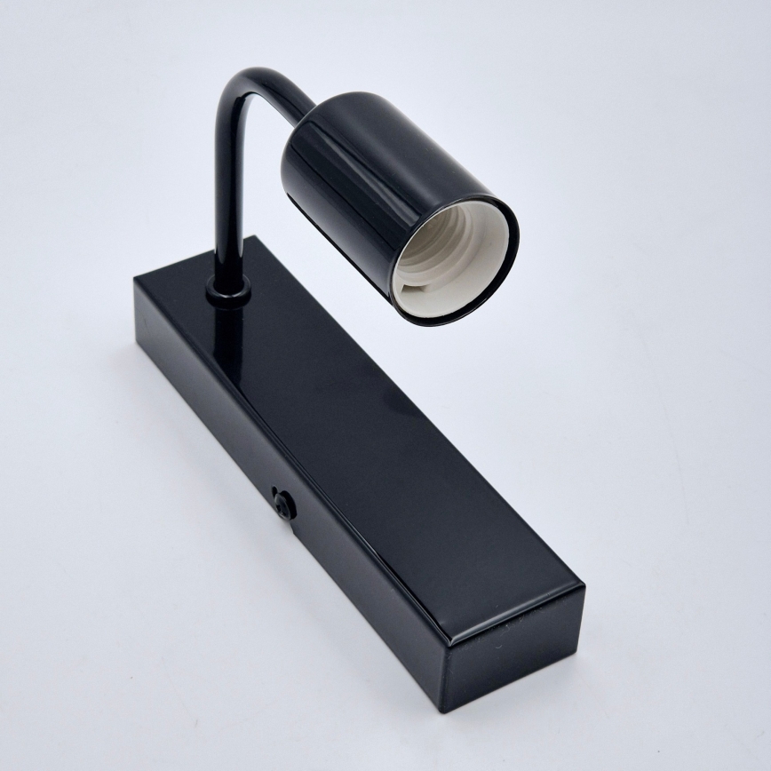 Wandleuchte ASTRID 1xE27/60W/230V glänzend schwarz