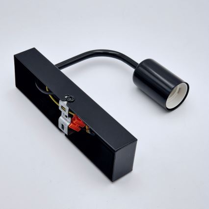 Wandleuchte ASTRID 1xE27/60W/230V glänzend schwarz
