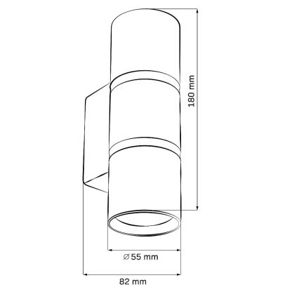 Wandleuchte BAMBOO 2xGU10/10W/230V weiß