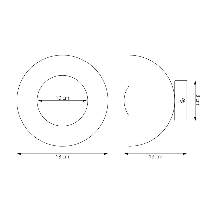 Wandleuchte BIBI 1xG9/8W/230V grau
