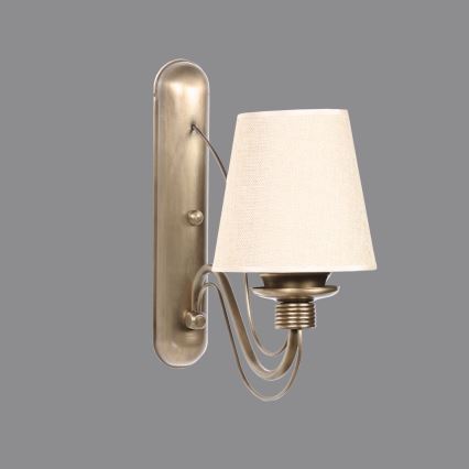Wandleuchte CLASSIC 1xE27/40W/230V Bronze/Beige