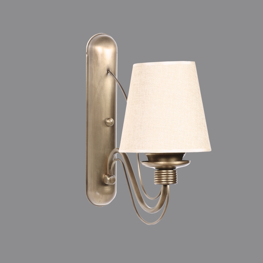 Wandleuchte CLASSIC 1xE27/40W/230V Bronze/Beige