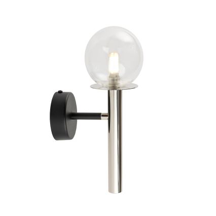 Wandleuchte DAISY 1xG9/12W/230V glänzendes Chrom/schwarz/klar