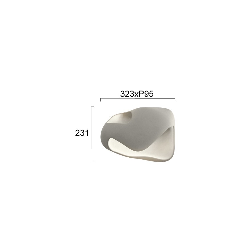 Wandleuchte DEBBY 1xG9/8W/230V grau