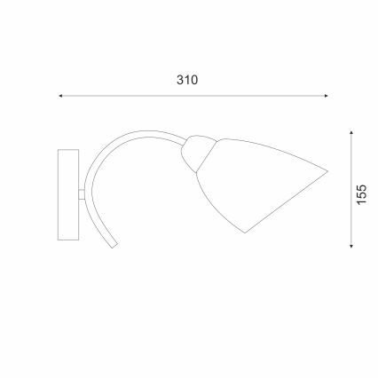 Wandleuchte DONNA 1xE27/60W/230V Patina