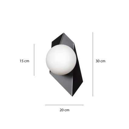 Wandleuchte DRIFTON 1xE14/10W/230V schwarz