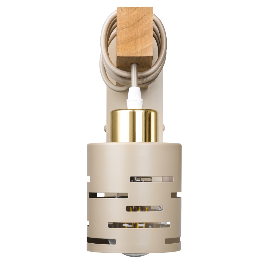 Wandleuchte ELEN 1xE27/35W/230V beige/gold/braun