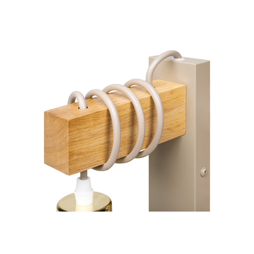 Wandleuchte ELEN 1xE27/35W/230V beige/gold/braun
