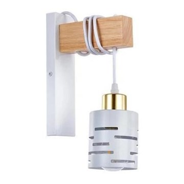 Wandleuchte ELEN 1xE27/35W/230V weiß/gold/braun