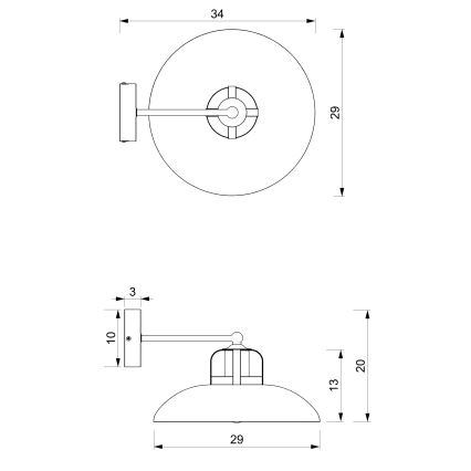 Wandleuchte FELIX 1xE27/60W/230V grün