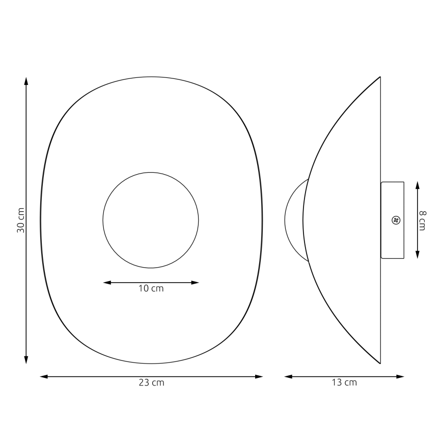 Wandleuchte FIERO 1xG9/8W/230V beige
