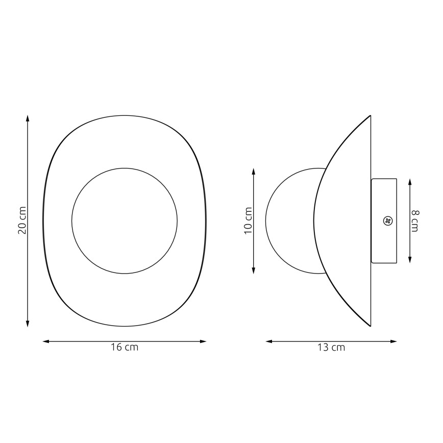 Wandleuchte FIERO 1xG9/8W/230V schwarz