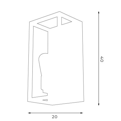 Wandleuchte FRAME 2xE27/60W/230V