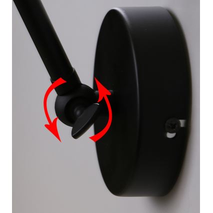 Wandleuchte FUNDO 1xE27/40W/230V schwarz/gold