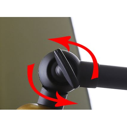 Wandleuchte FUNDO 1xE27/40W/230V schwarz/gold