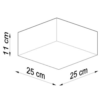 Wandleuchte HORUS 1xE27/60W/230V grau