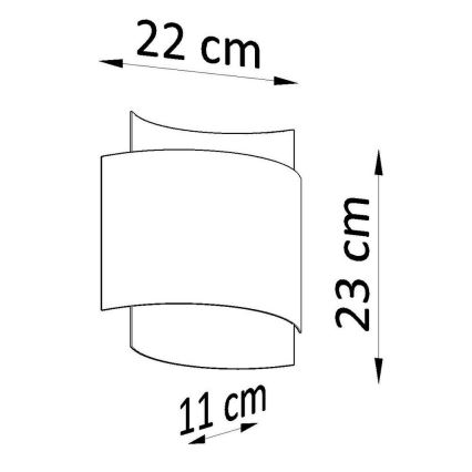 Wandleuchte IMPACT 1xG9/40W/230V weiß