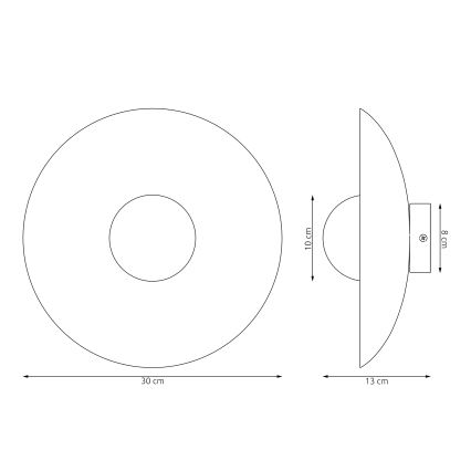 Wandleuchte INSPO 1xG9/8W/230V schwarz
