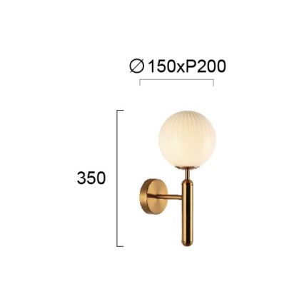 Wandleuchte JOLIN 1xG9/5W/230V goldfarben