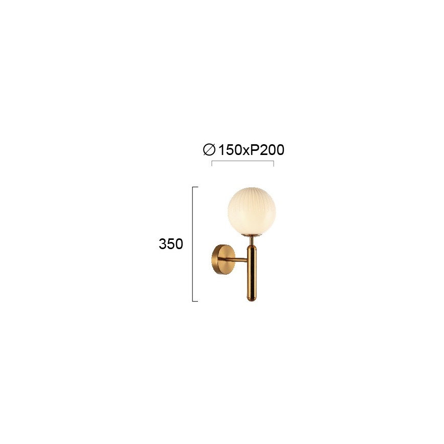 Wandleuchte JOLIN 1xG9/5W/230V goldfarben