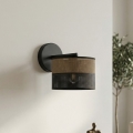Wandleuchte KARBON 1xE27/15W/230V schwarz/braun