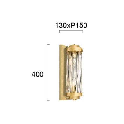 Wandleuchte KAROLINA 2xE14/40W/230V goldfarben