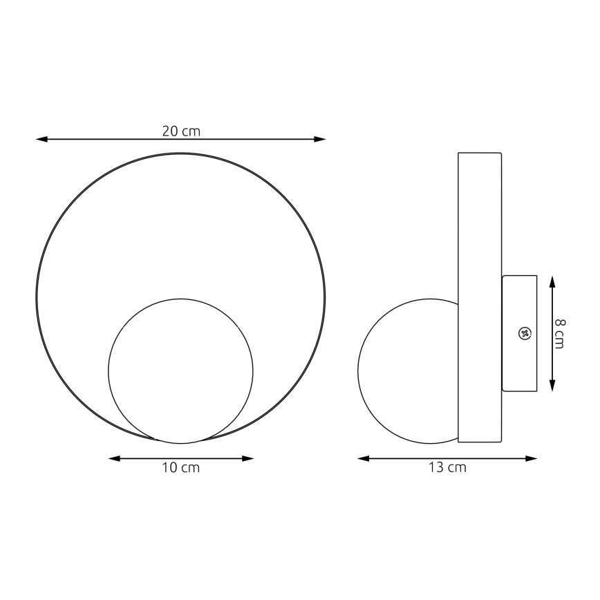 Wandleuchte KIDO 1xG9/8W/230V grau