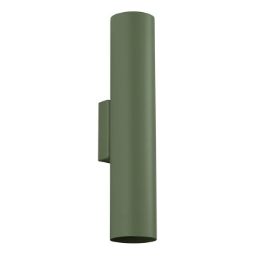 Wandleuchte LAGOS 2xGU10/10W/230V grün