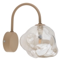Wandleuchte LAVA 1xG9/8W/230V beige/rauchbeige