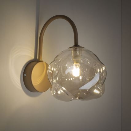Wandleuchte LAVA 1xG9/8W/230V beige/rauchbeige